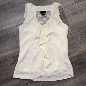 Ruffle Sleeveless Top Tank